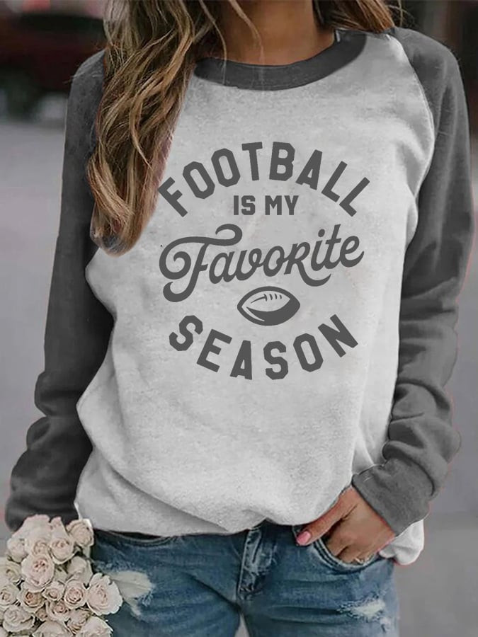 Football Is My Favorite Season Sweatshirt Game Day Clothing Gifts For Best Friends