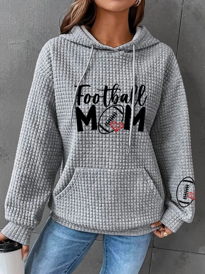 Football Mom Game Day Hoodie Sport Themed Football Apparel Cool Gifts For Mother