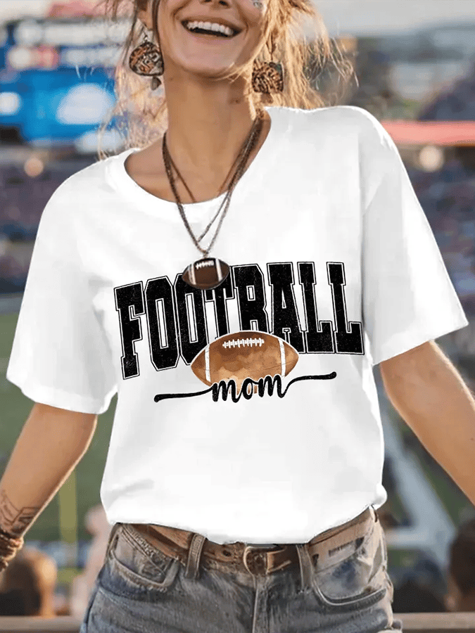 Football Mom Game Day T-Shirt Football Clothes Unique Game Day Gift Ideas