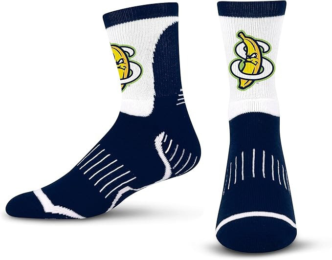For Bare Feet SAVANNAH BANANAS Surge Quarter Stockings Presents For Baseball Fans