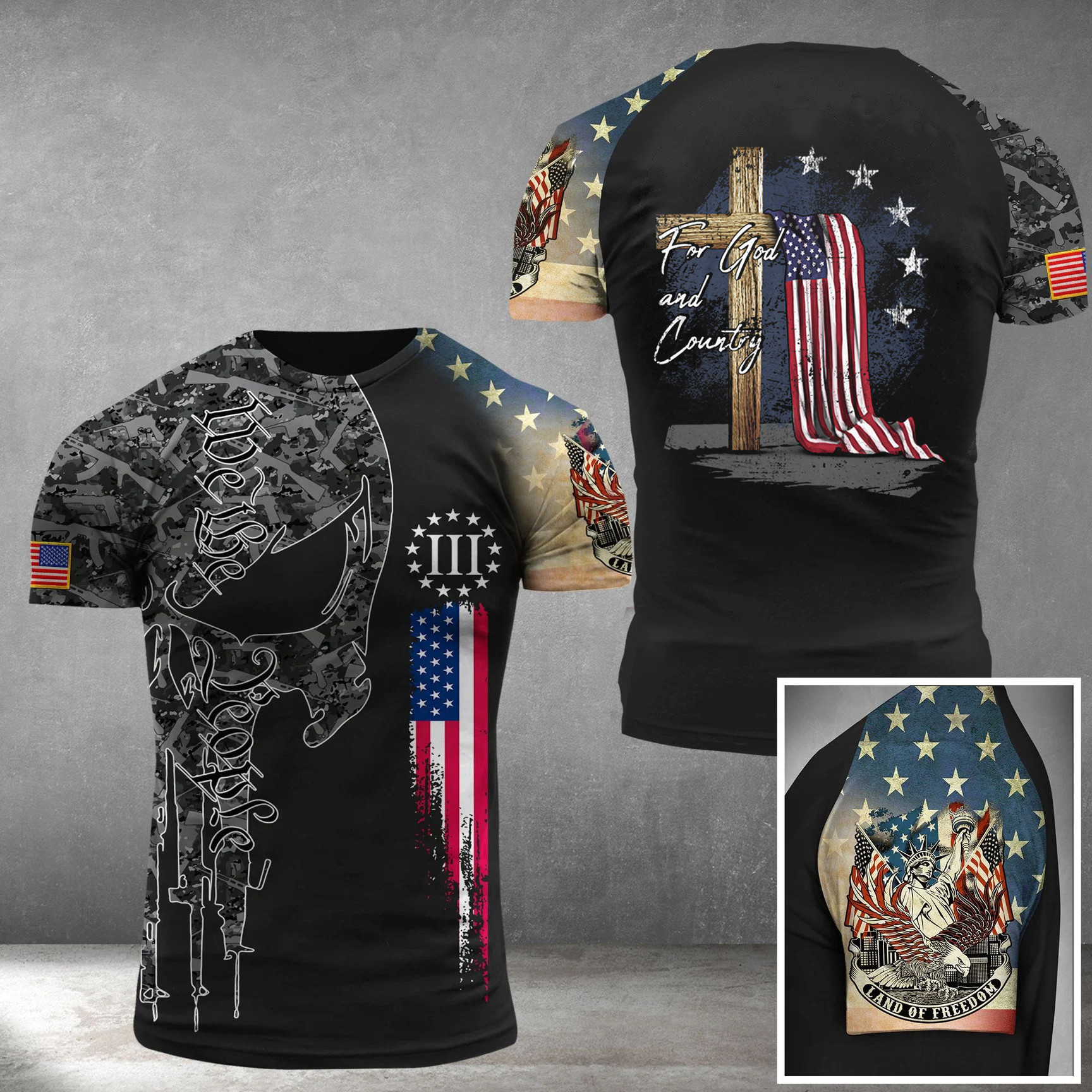 For God And Country Shirt Patriotic We The People Apparel Best Gifts For Veterans