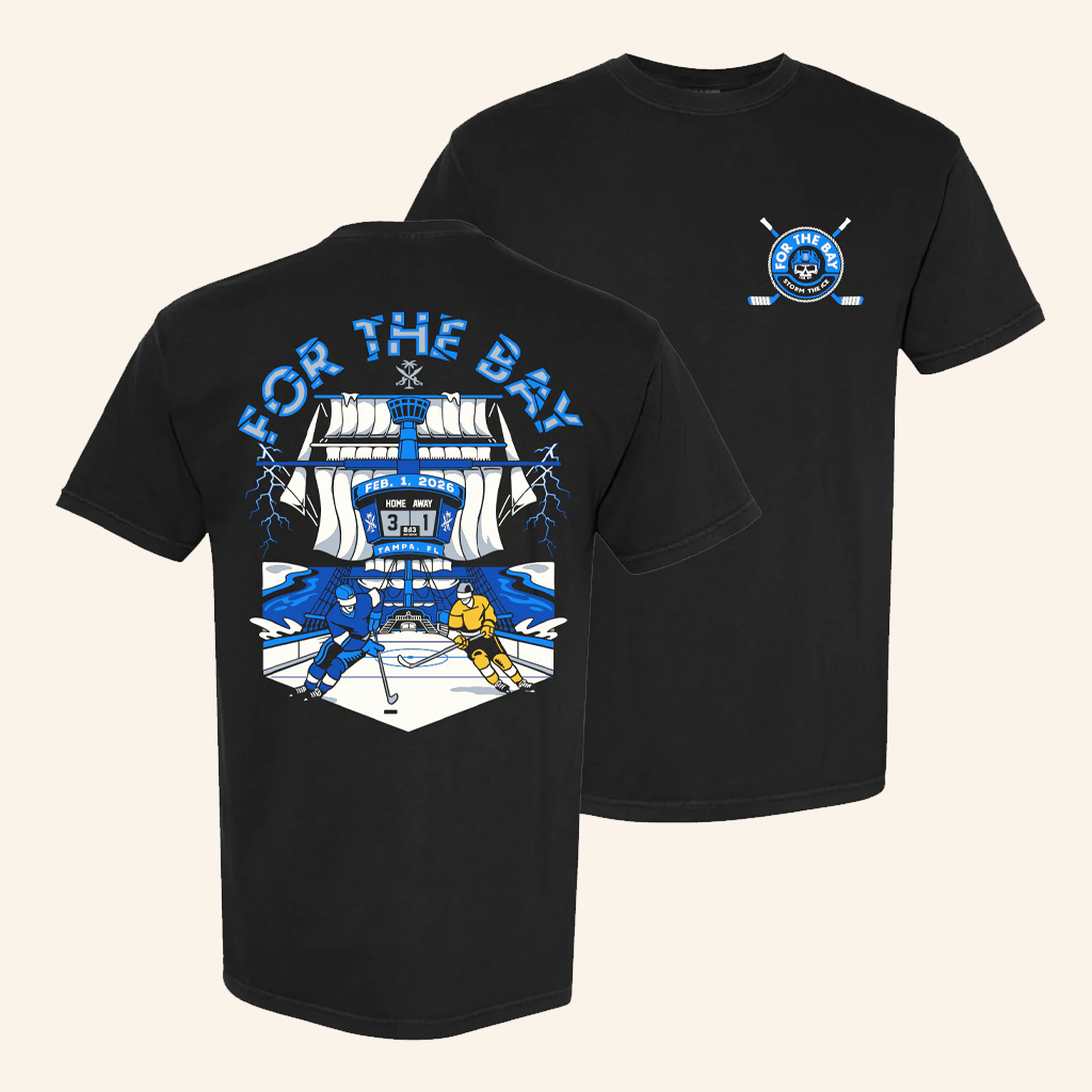 For The Bay Clothing Co Merch Storm The Ice T-Shirt Presents For Hockey Lovers