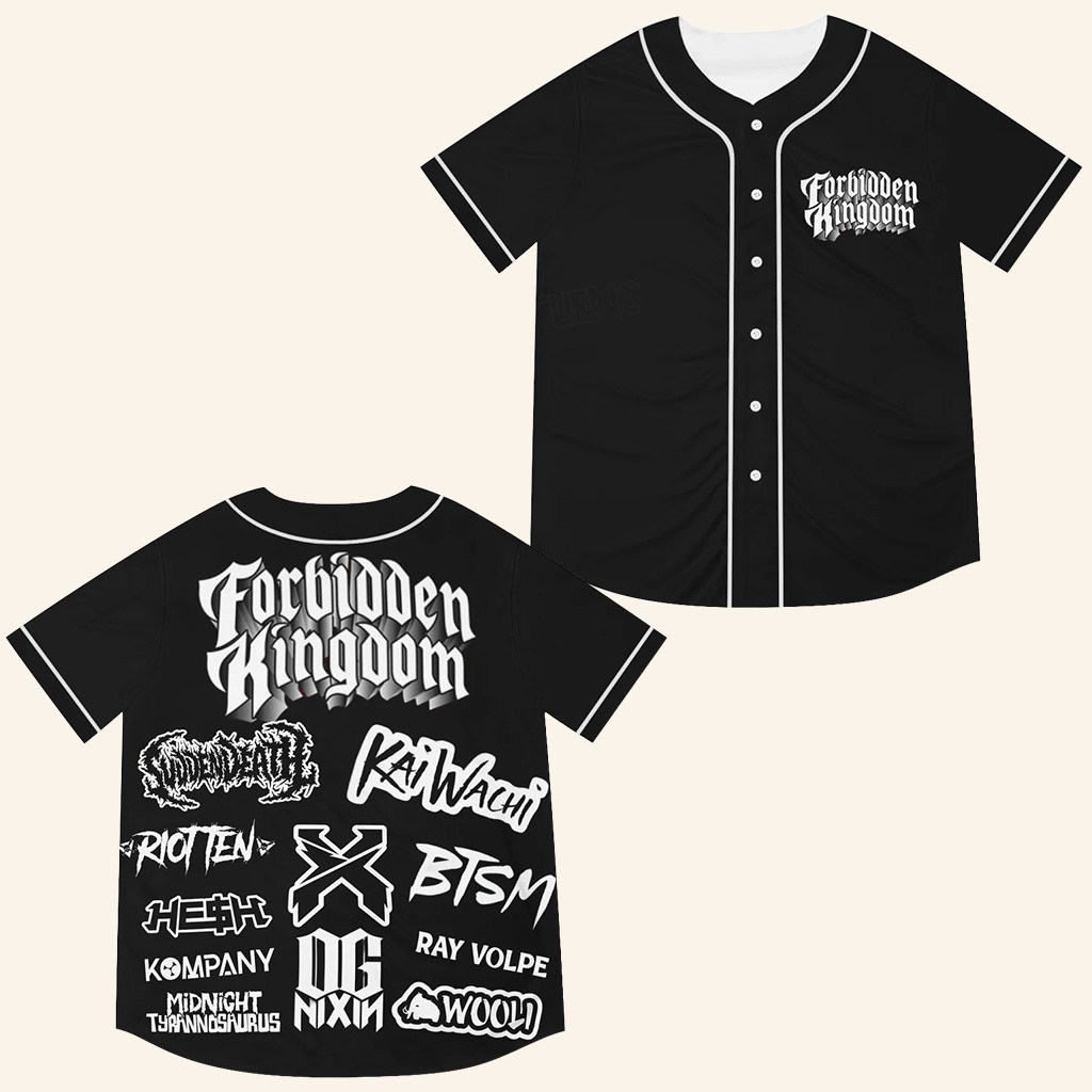 Forbidden Kingdom Jersey Forbidden Kingdom Merch Music Festivals Apparel Gifts For Friends