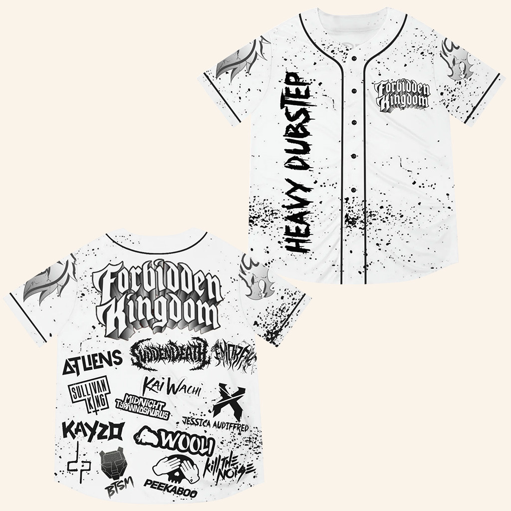 Forbidden Kingdom Merch Heavy Dubstep Forbidden Kingdom Jersey White Christmas Gifts For Guys