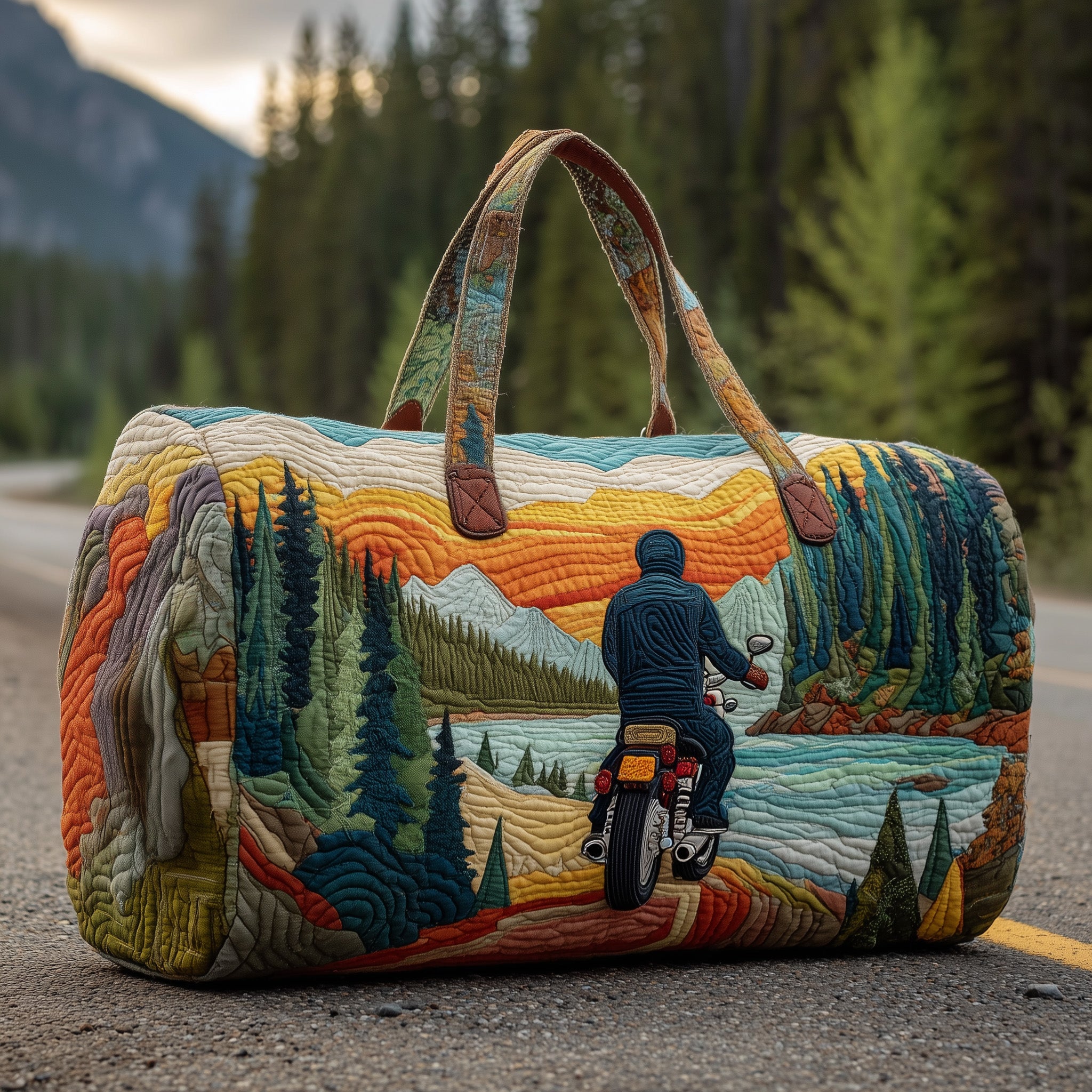 Forest Adventure Quilted Duffle Bag Winter Season Must Have