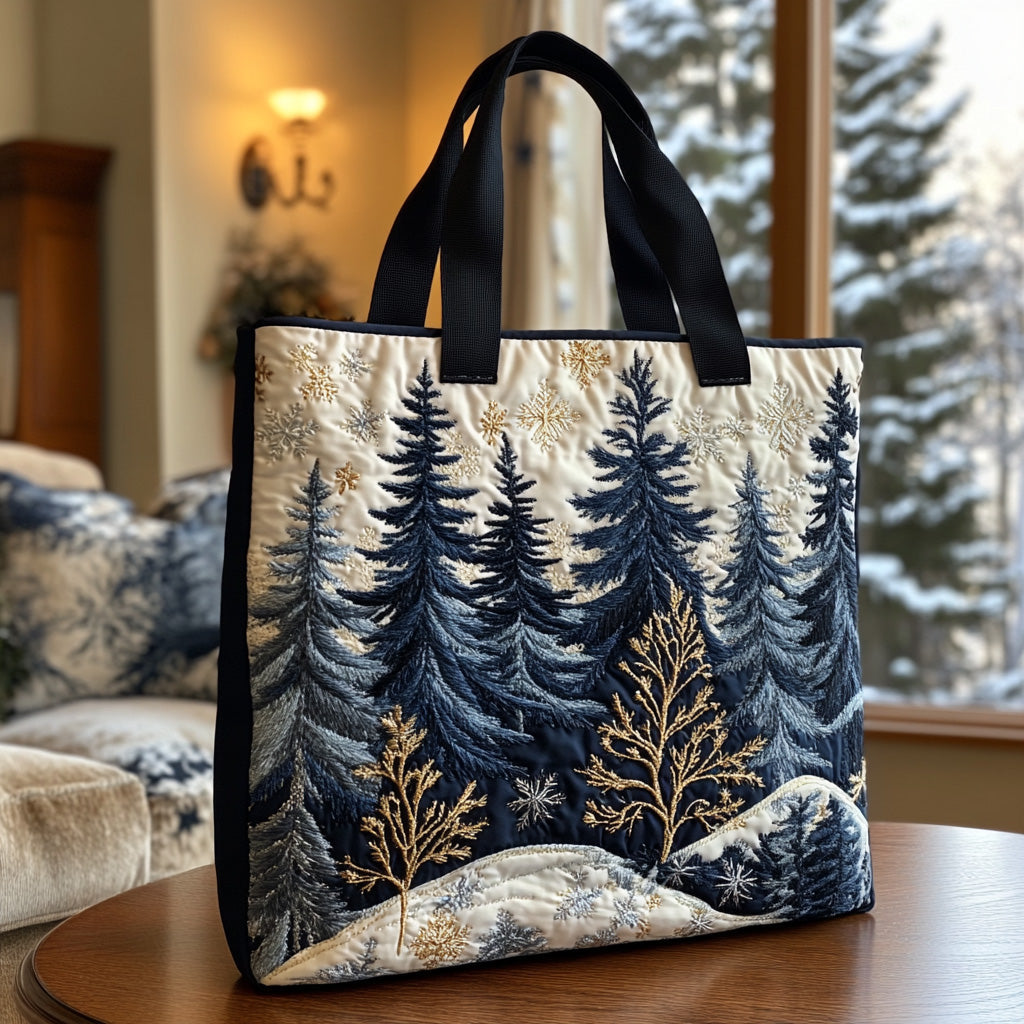 Forest Breeze Quilted Tote Bag Forest Gift Shop