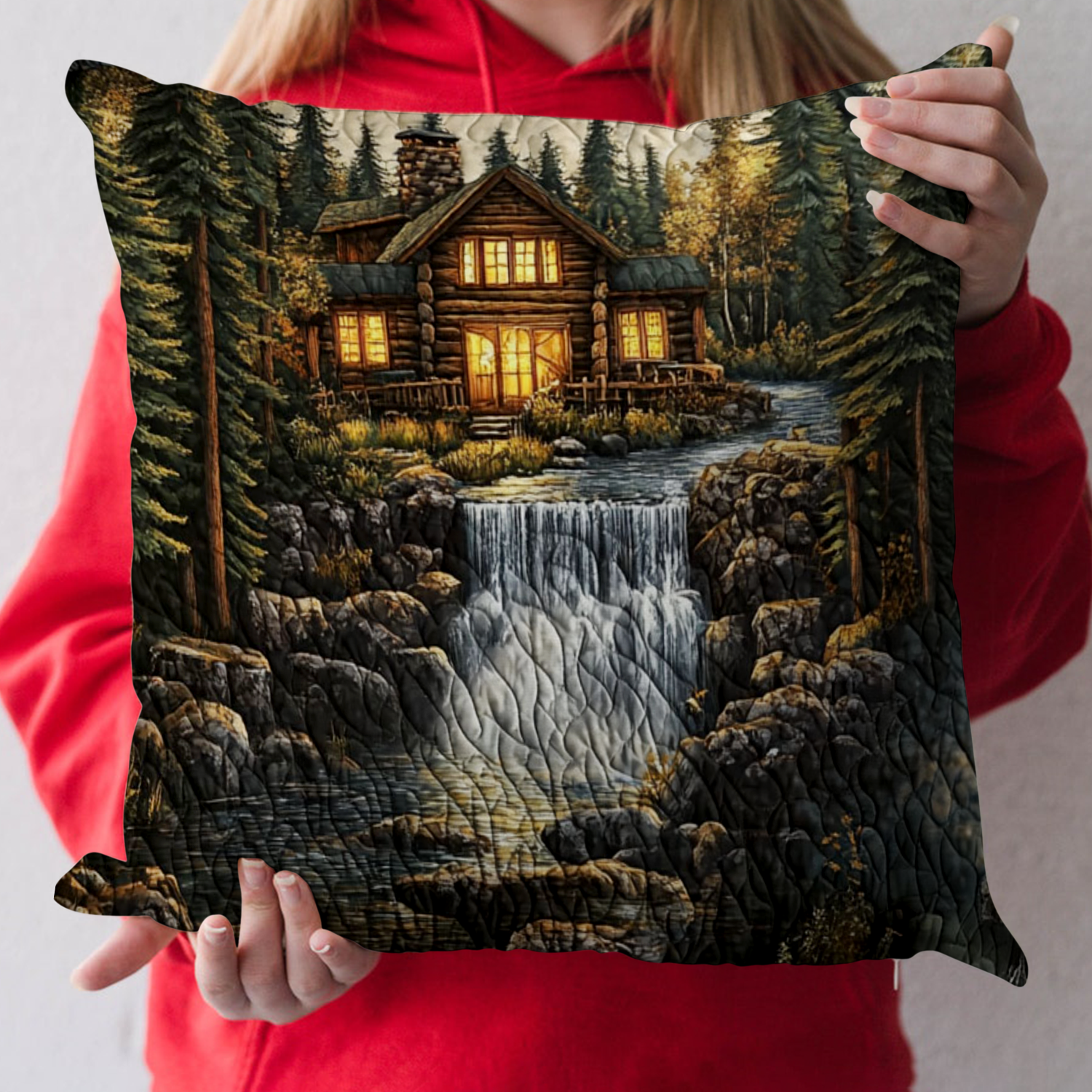 Forest Cabin Quilted Pillow Case Best Cool Pillow Cases Best Friend Gifts
