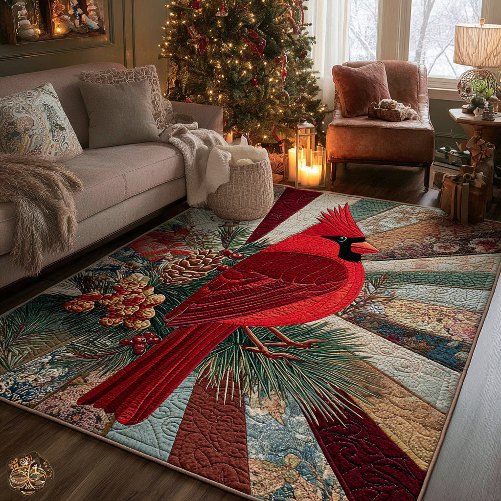 Forest Cardinal Area Rug Floor Rugs Christmas Gifts For Your Wife