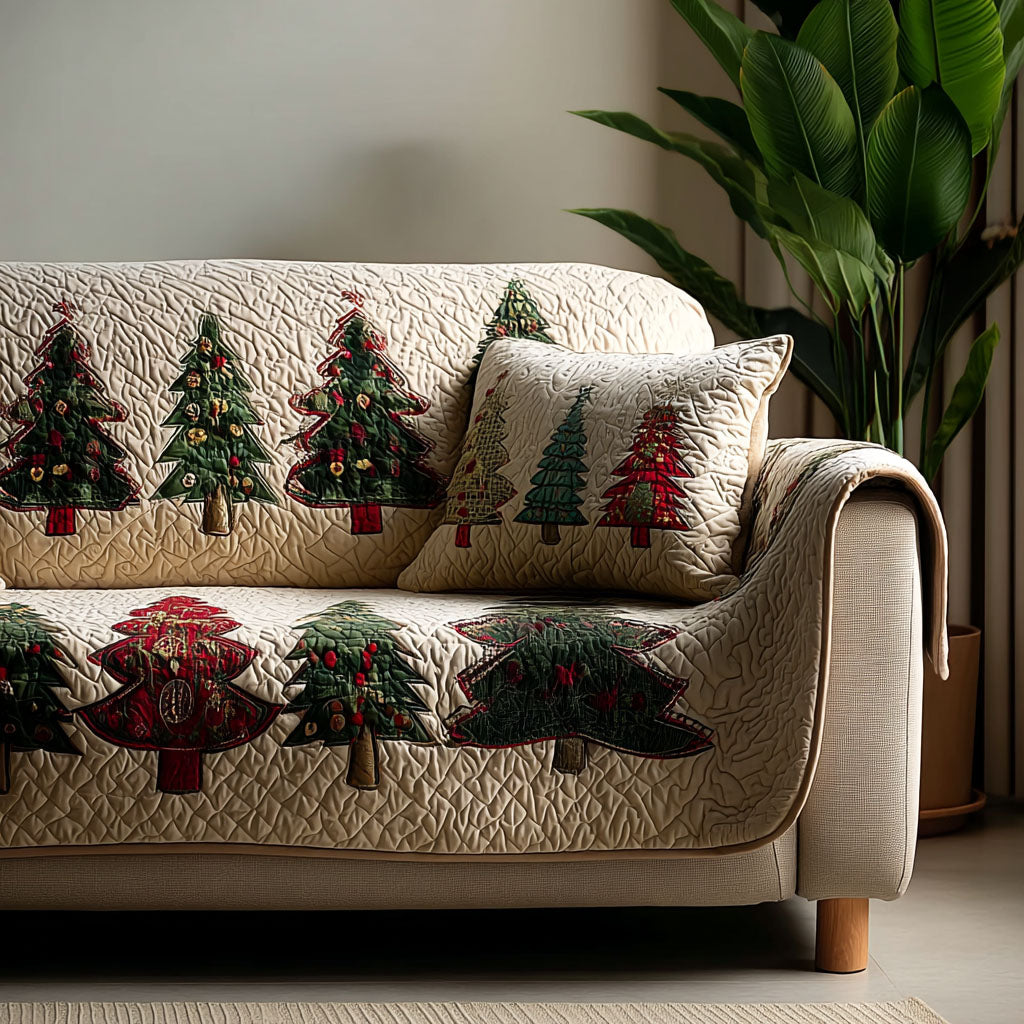 Forest Charm Quilted Sofa Cover Holiday Living Decorations Family Gift Ideas
