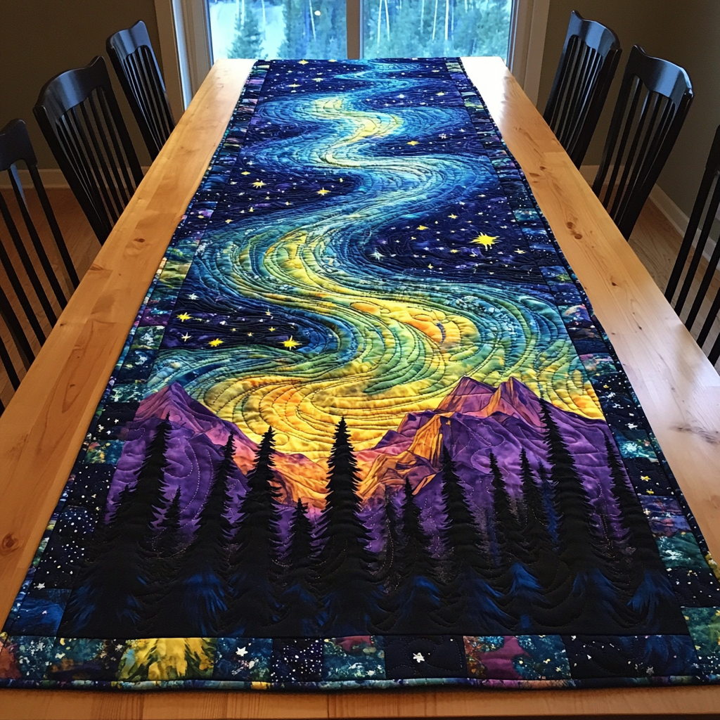 Forest Dream Quilted Table Runner Kitchen Table Decor Ideas Gifts For Friends