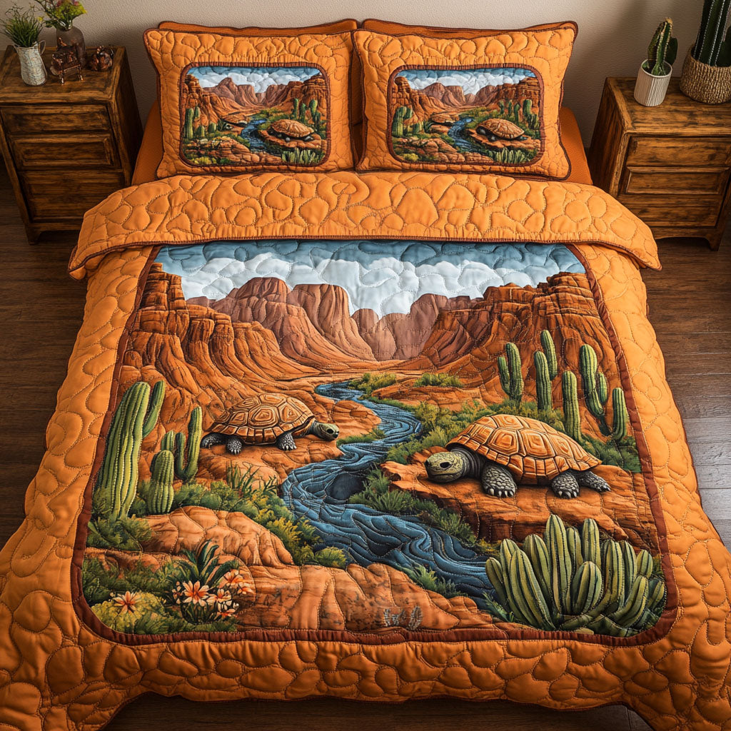 Forest Drifter Quilted Bedding Set Bed Room Decoration Cactus Birthday Gift