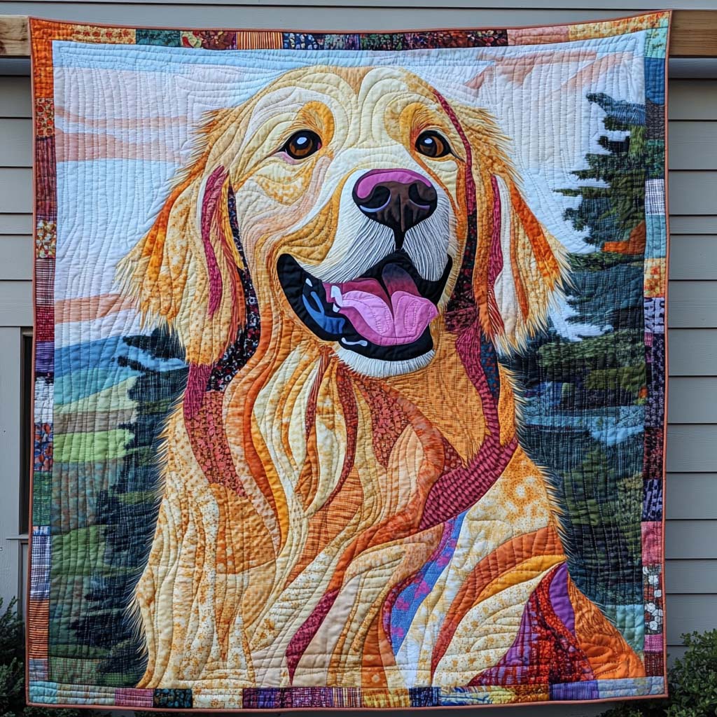 Forest Glow Quilted Blanket Best Gifts For New Dog Owners