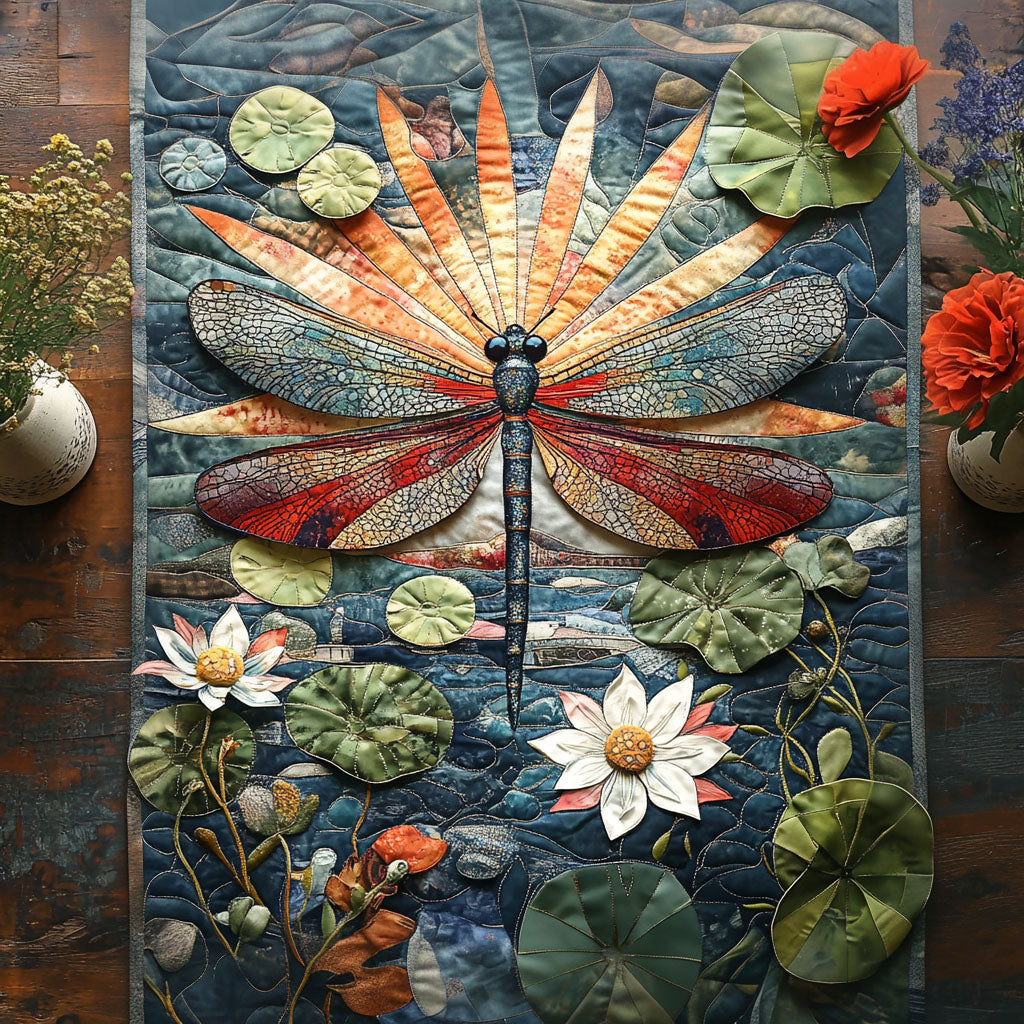 Forest Glow Quilted Table Runner Dining Room Table Decor Ideas Dragonfly Gifts For Girl