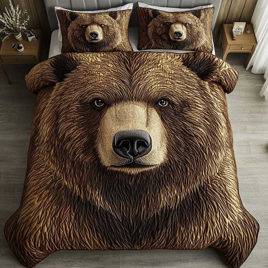 Forest Guardian Quilted Bedding Set Best Christmas Duvet Cover Set Gift Ideas For Wildlife Lovers