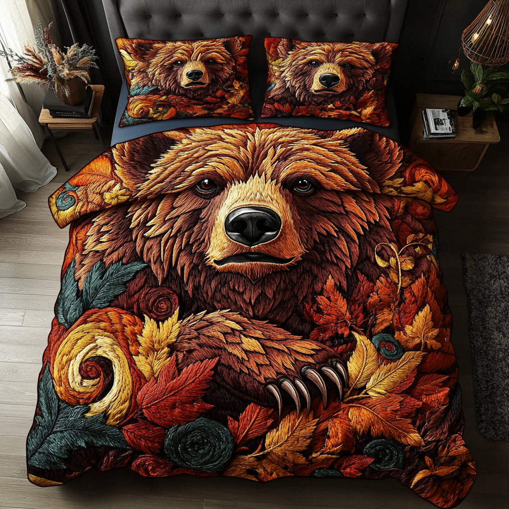 Forest Guardian Quilted Bedding Set Perfect Bedroom Gift Set to Show You Care