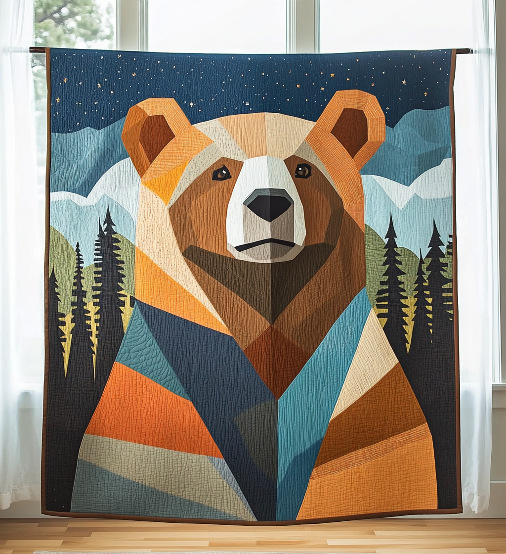 Forest Guardian Quilted Blanket Native American Gifts