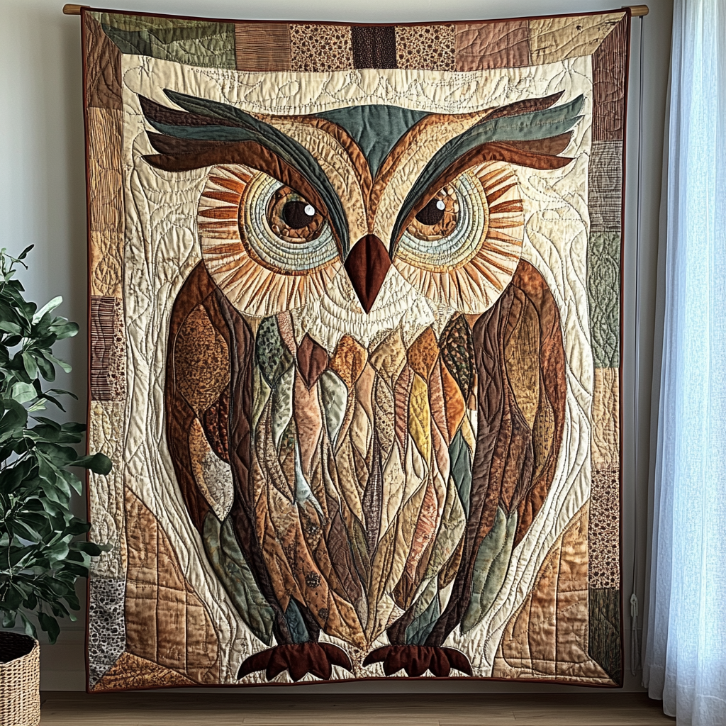 Forest Guardian Quilted Blanket Owl Blanket Idea Gifts For Her