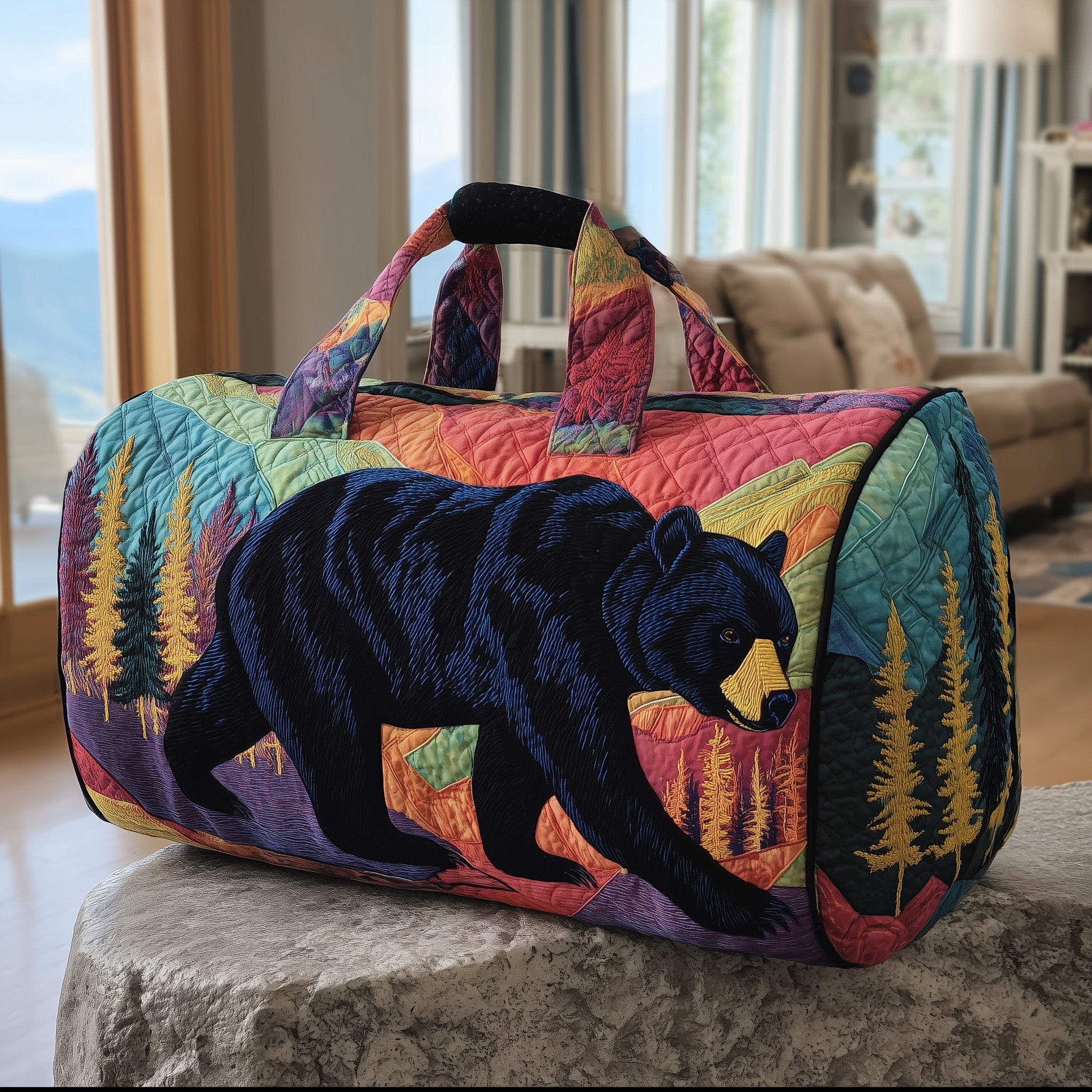 Forest Guardian Quilted Duffle Bag Gift For Kids