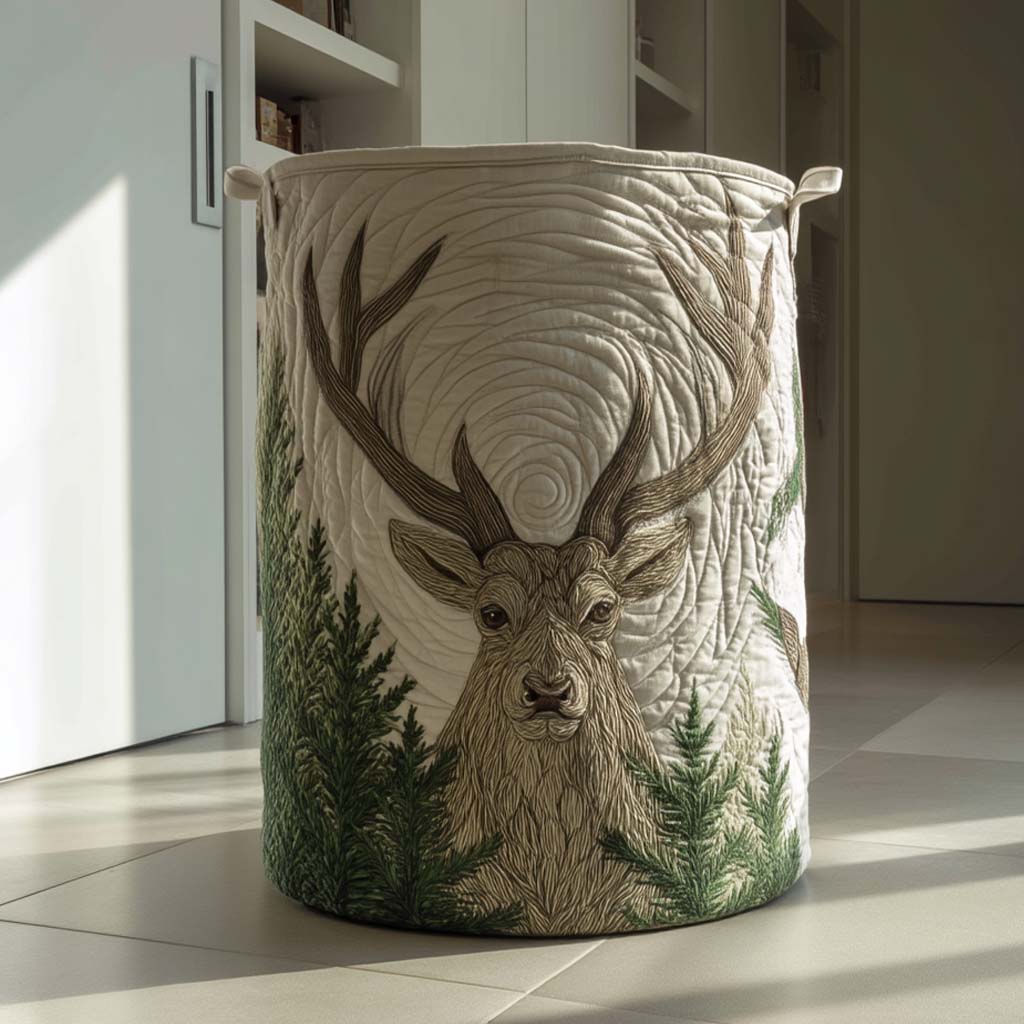 Forest Guardian Quilted Laundry Basket Must-Have Laundry Essential
