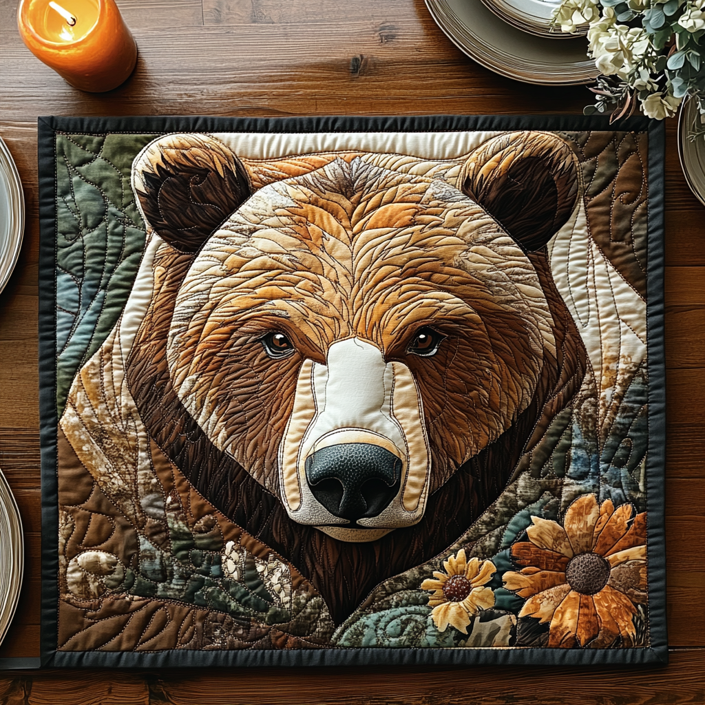 Forest Guardian Quilted Place Mat Christmas Decor Gifts For Forestry Majors