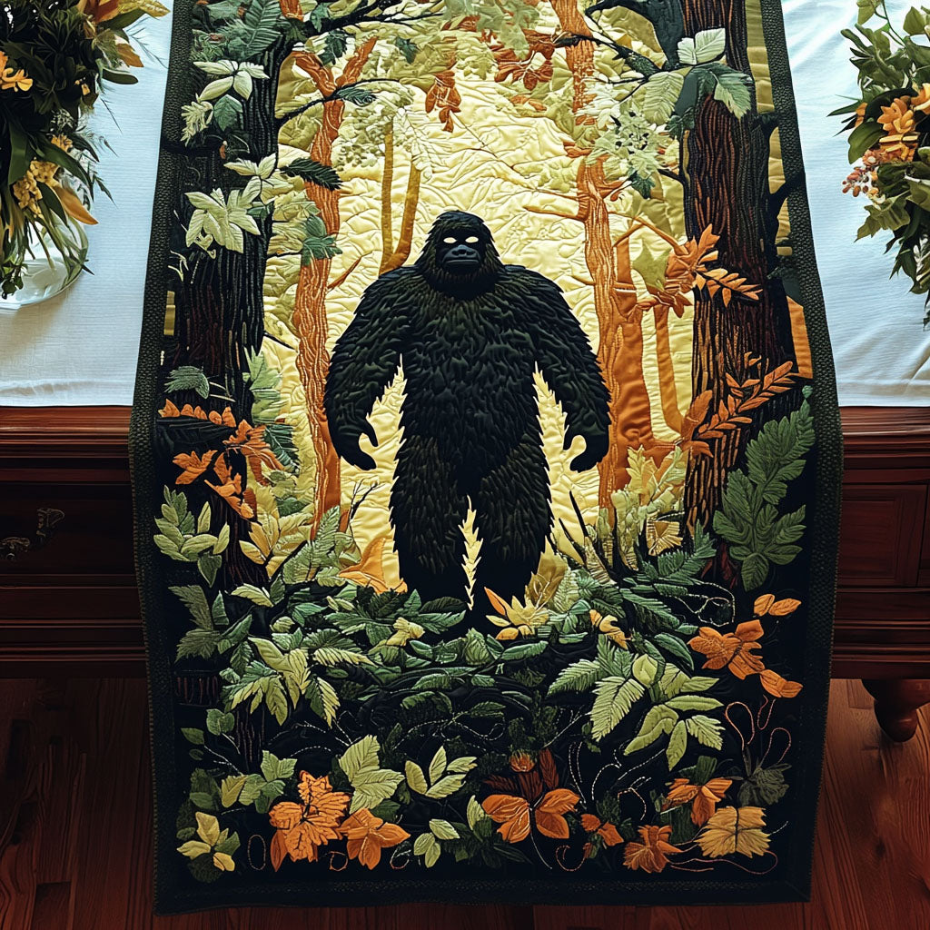 Forest Guardian Quilted Table Runner Dining Table Ideas Best Bigfoot Gifts