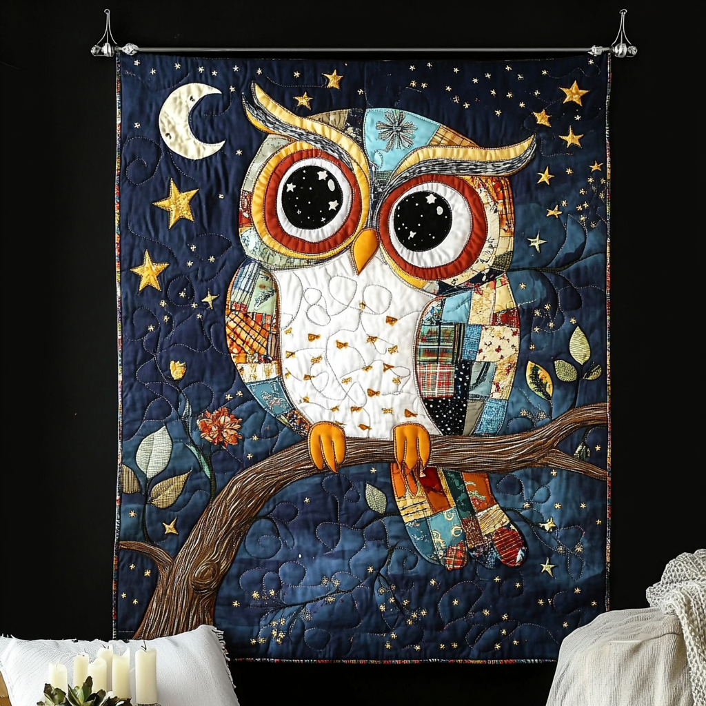 Forest Guardians Quilted Blanket Owl Blanket Idea Gifts For Her