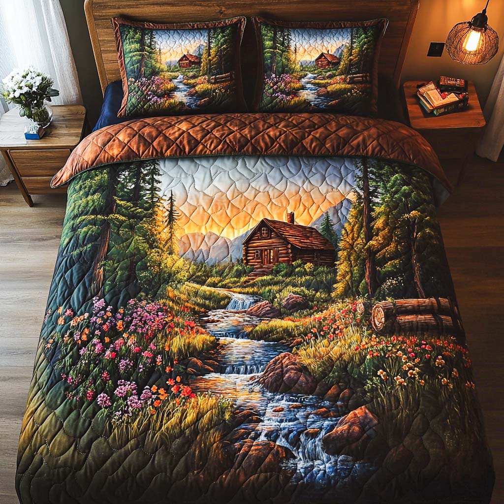 Forest Haven Quilted Bedding Set Cozy Bedroom Decor Christmas Ideas For Wife