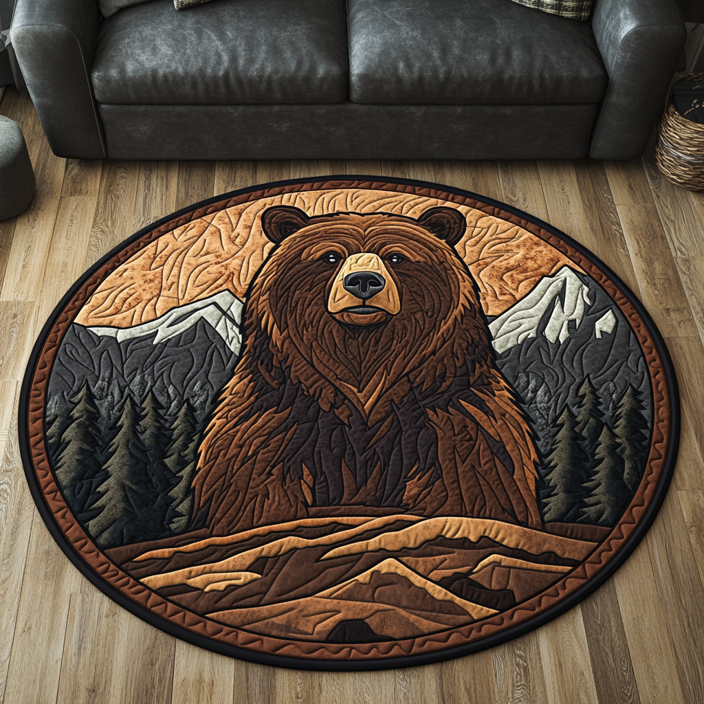 Forest Majesty Quilted Round Mat Entryway Design Ideas Cute Bear Gift Ideas