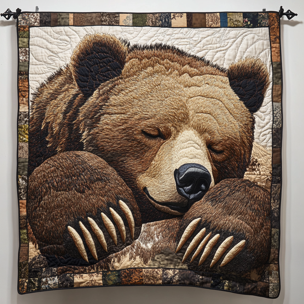 Forest Paws Quilted Blanket Cute Bedroom Ideas Christmas Bear Gifts