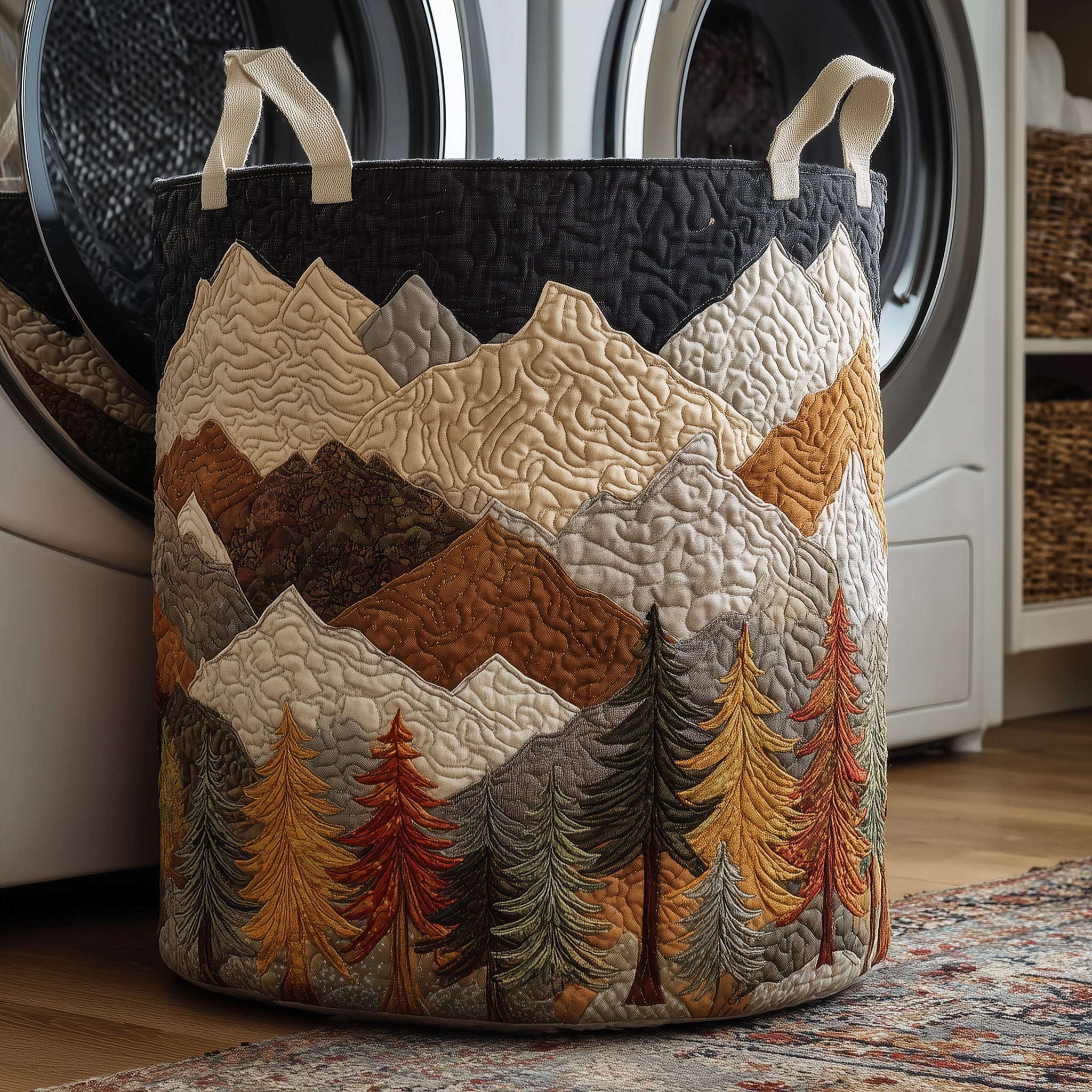 Forest Quilted Laundry Basket Best Gifts For Flower Lovers