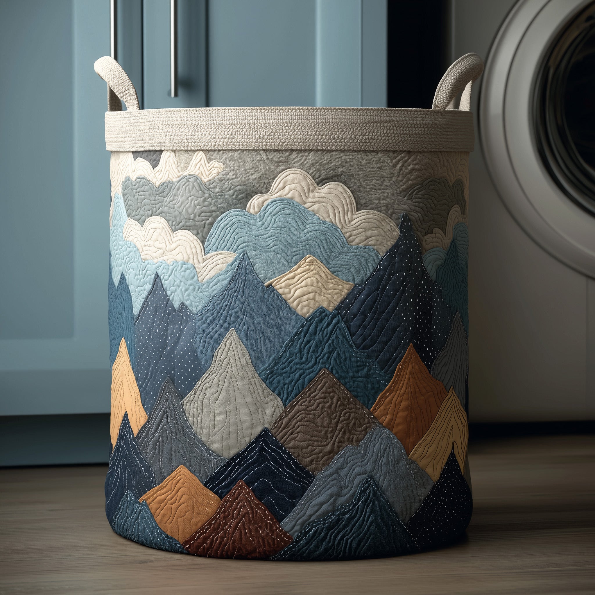 Forest Quilted Laundry Basket Gifts For Forestry Workers