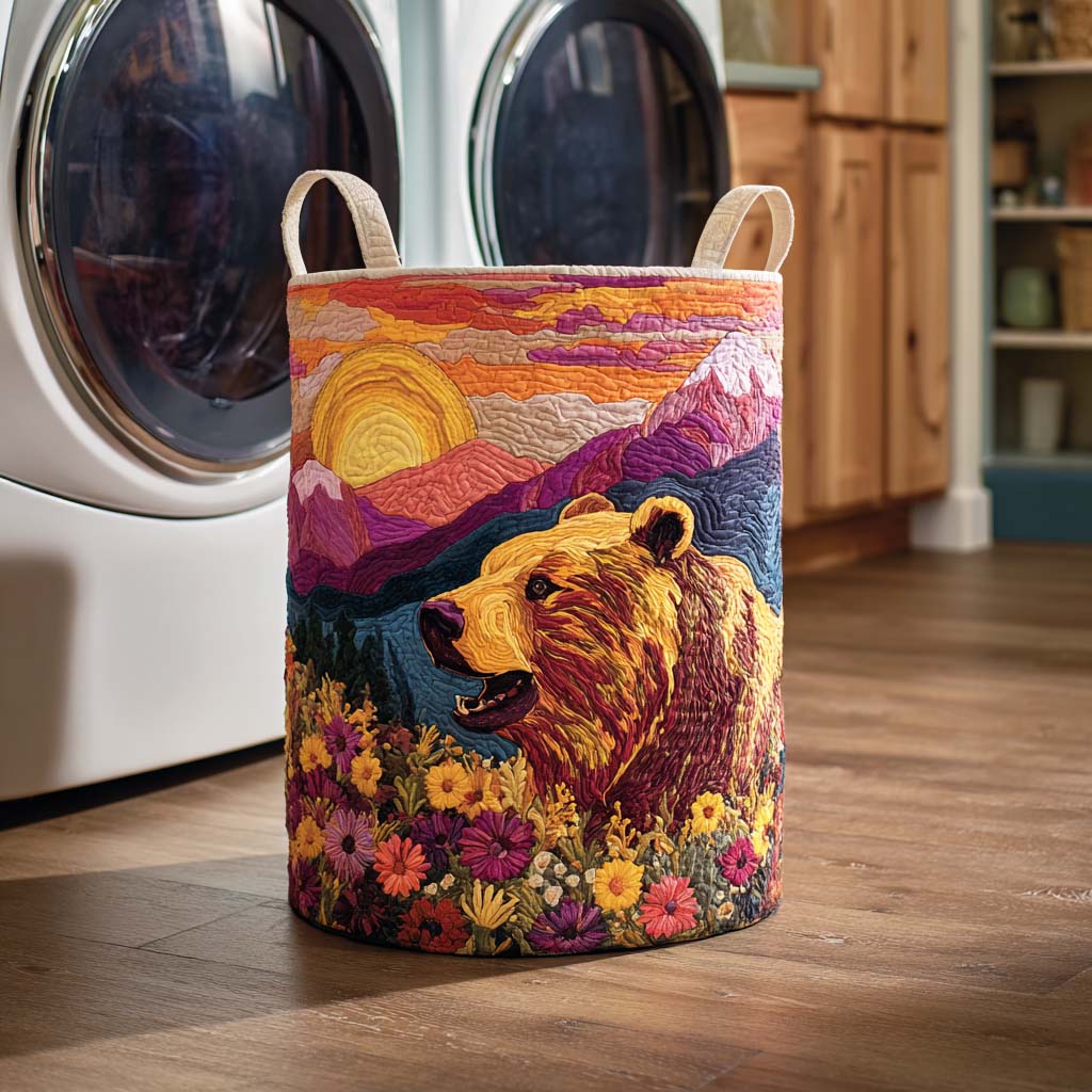 Forest Roar Quilted Laundry Basket Perfect Gift For College Dorm
