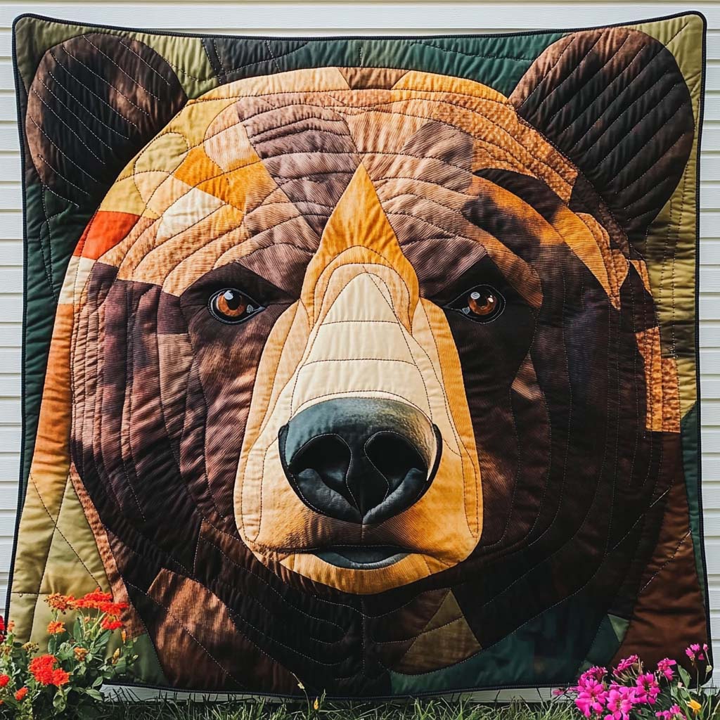 Forest Sentinel Quilted Blanket Christmas Room Decor Cool Gifts For Elephant Lovers
