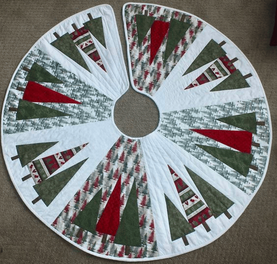 Forest Serenade Christmas Quilted Tree Skirt Xmas Decorations Christmas Gift Ideas