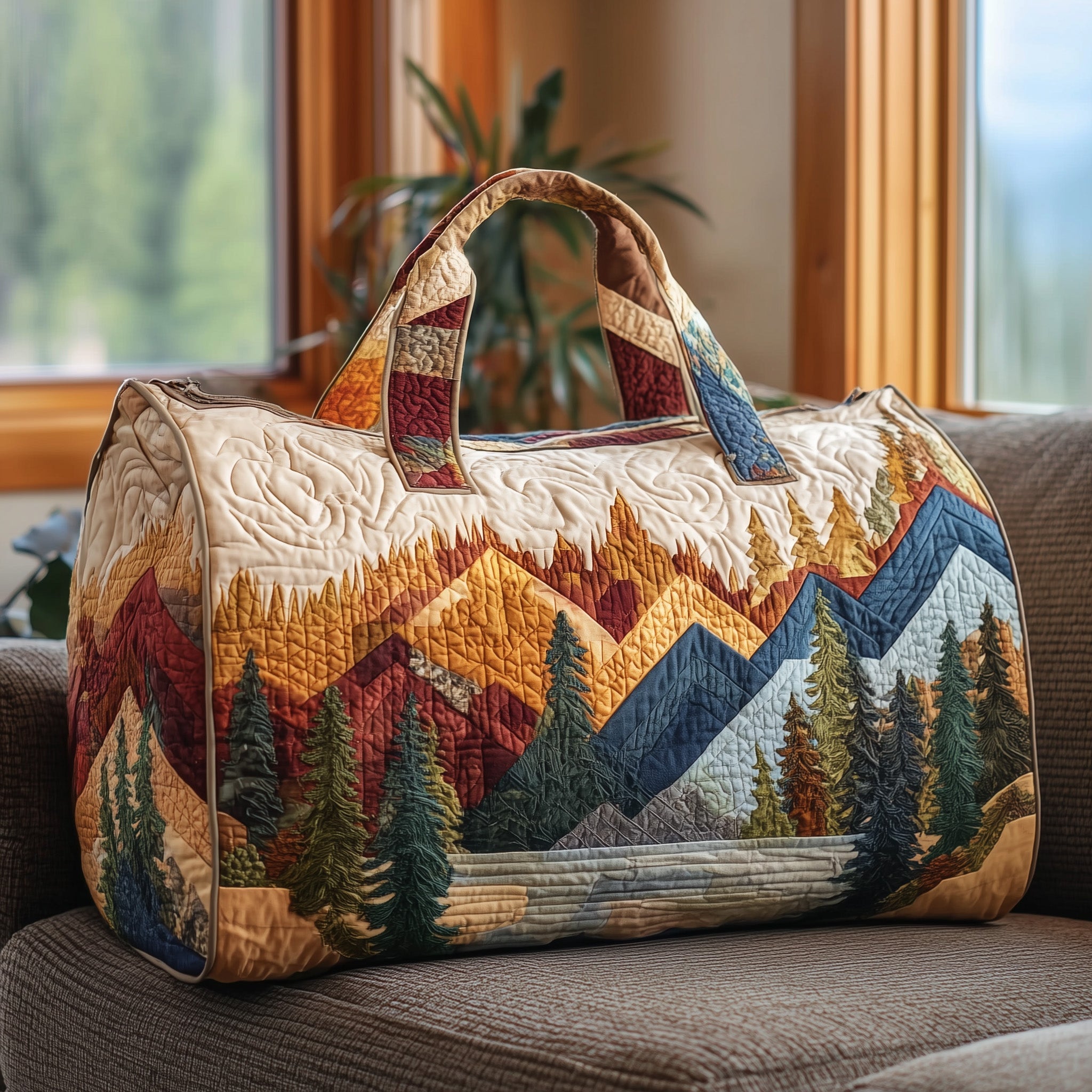 Forest Spirit Quilted Duffle Bag Graduation Gift Idea