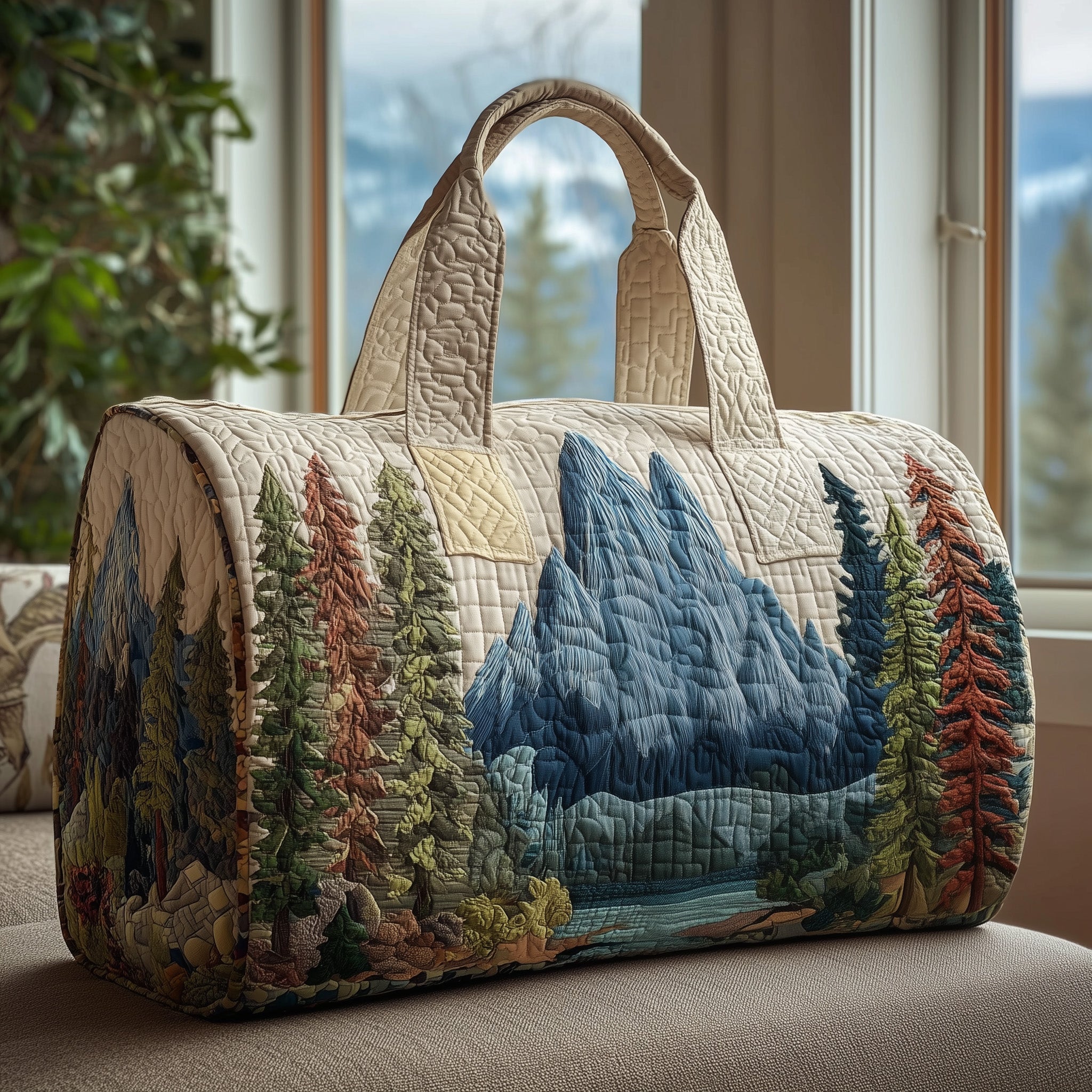 Forest Spirit Quilted Duffle Bag Halloween Gift Idea