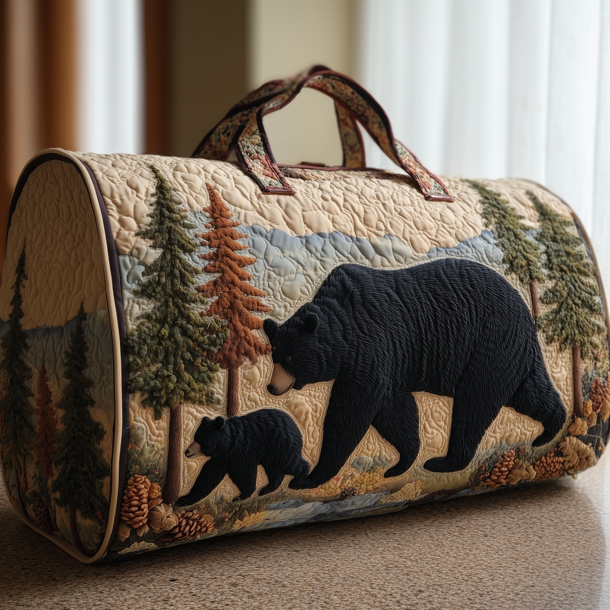 Forest Spirit Quilted Duffle Bag Holiday Gift Idea