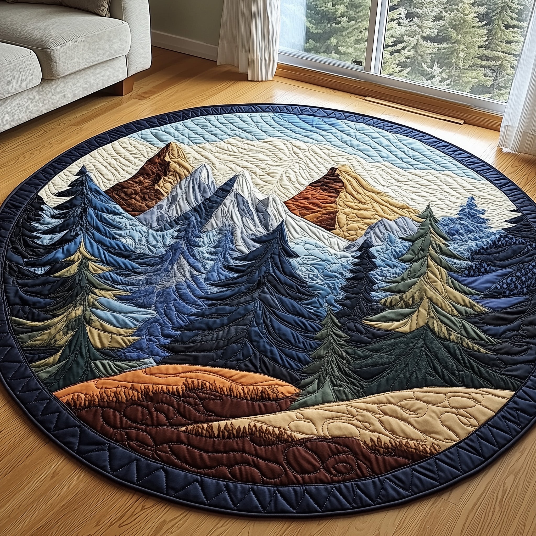 Forest Spirit Quilted Round Mat Gftotp6475 Christmas Gift