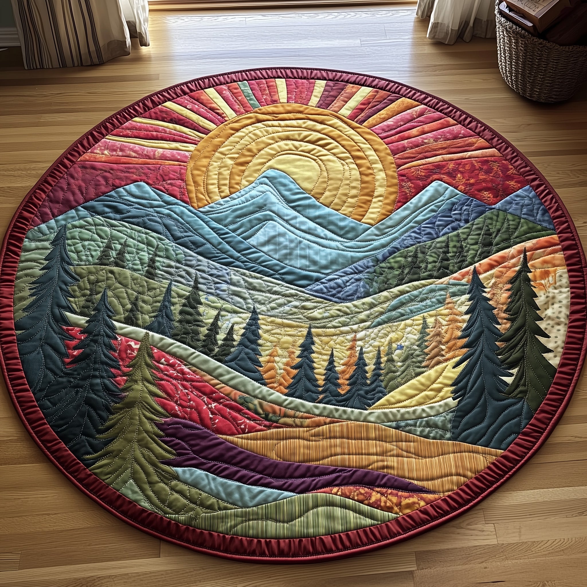 Forest Spirit Quilted Round Mat Gftotp6479 Gift For Mom