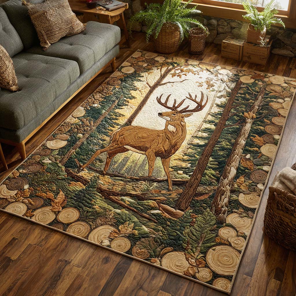 Forest Stag Area Rug  Floor Rugs Christmas Gifts For Your Wife