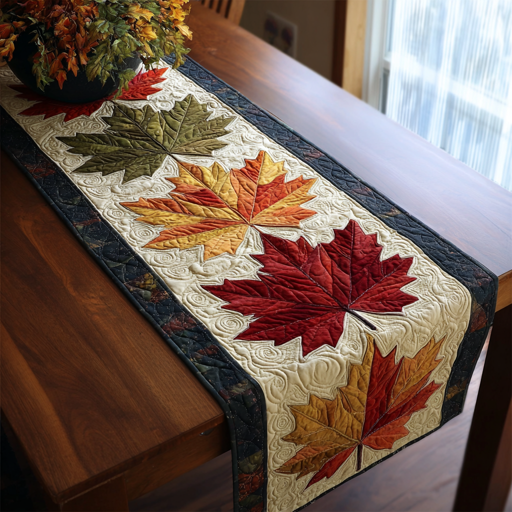Forest Touch Quilted Table Runner Fall Table Cover Great Family Gifts