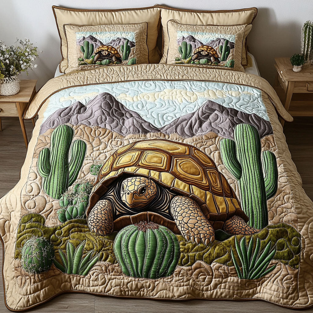 Forest Treader Quilted Bedding Set Best Bedspread Set Cactus Gifts For Women