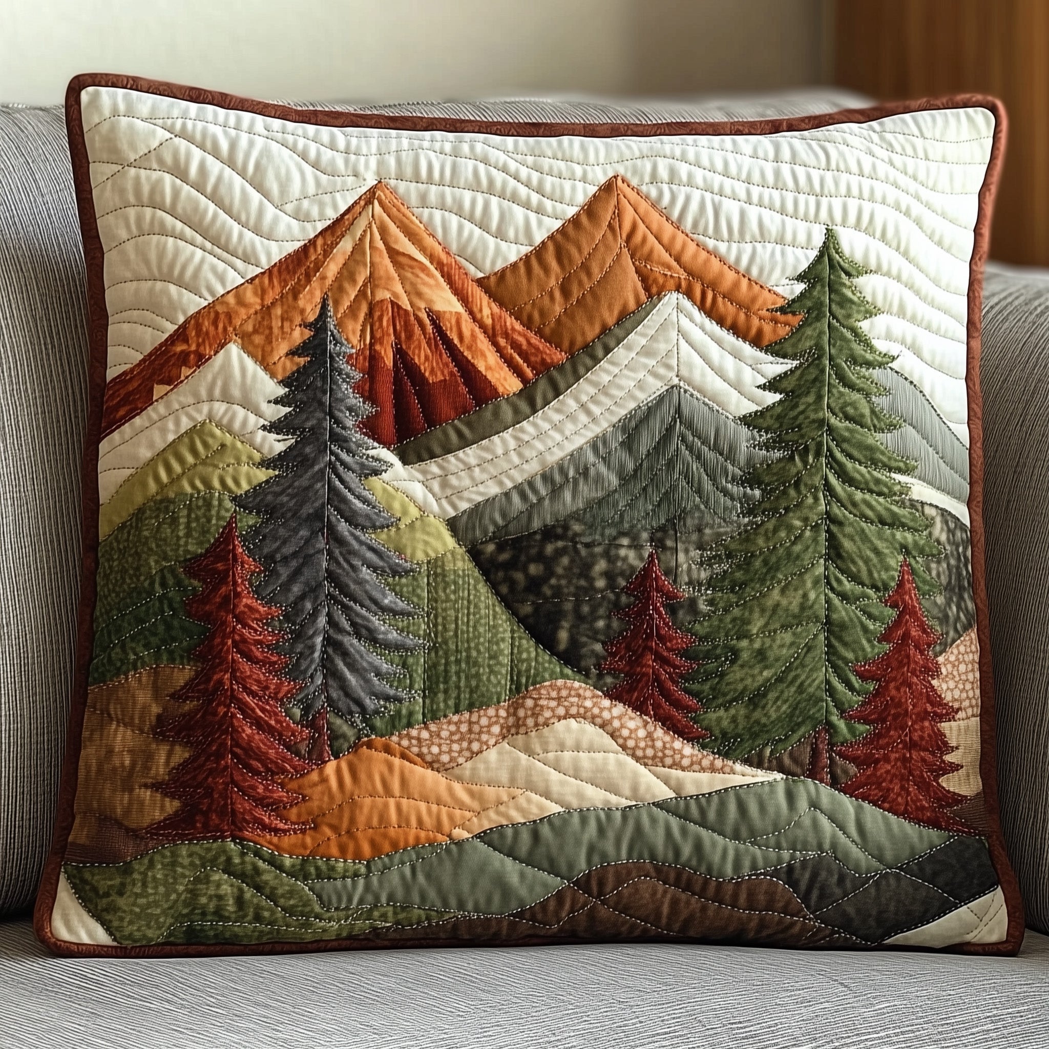 Forest Vibe Quilted Pillow Case Gift For Kids
