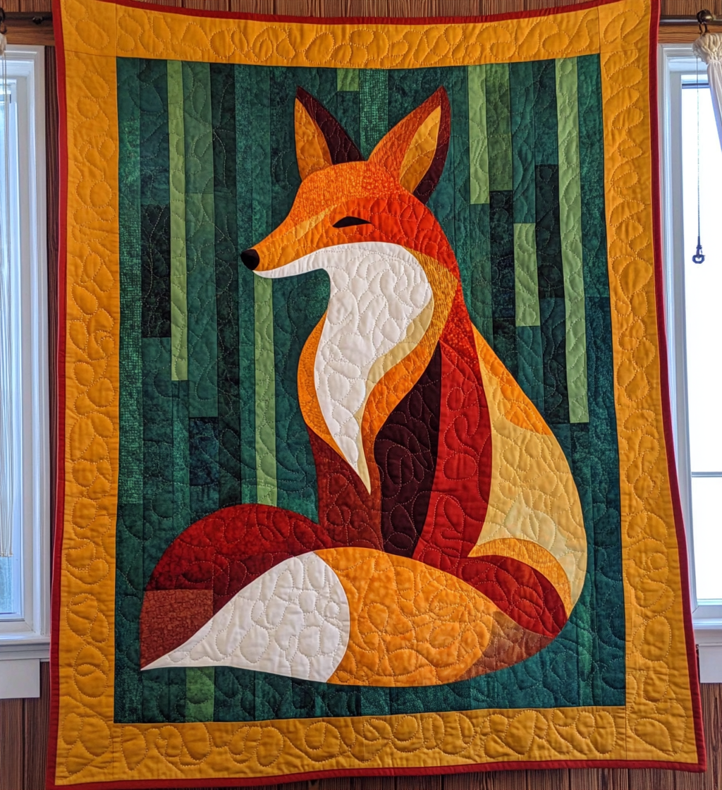 Forest Whisper Quilted Blanket Presents For Fox Lovers