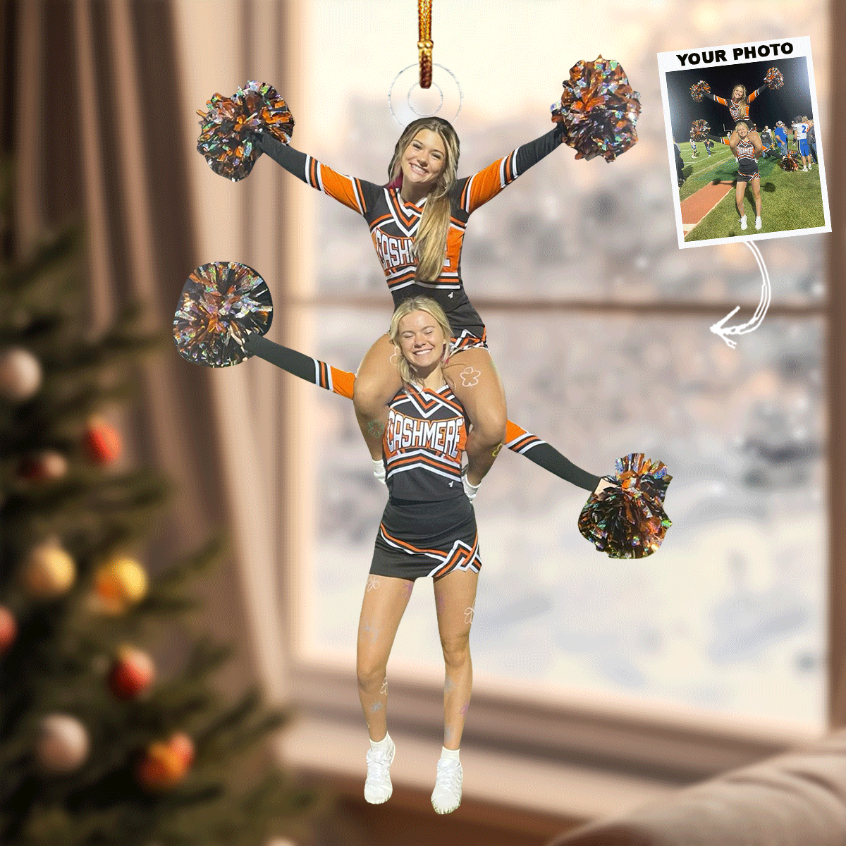 Forever Friends Personalized Photo Mica Ornament Gift For Friends Family Members