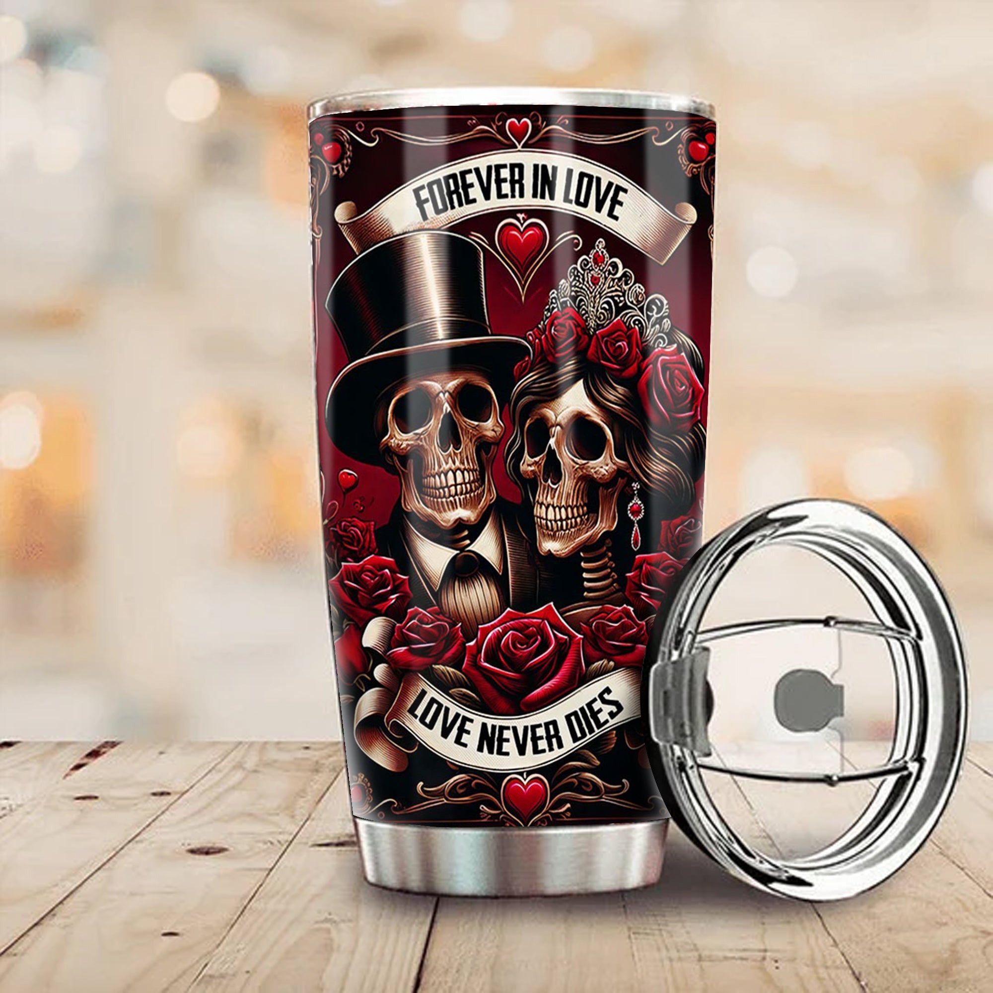 Forever In Love Love Never Dies Valentine's Day Tumbler Best Valentines Gifts For Her Forever In Love Love Never Dies Valentine's Day Tumbler Best Valentines Gifts For Her