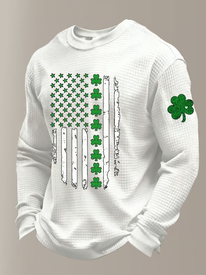 Forever Ireland Irish American Flag Draft Beer Long Sleeve T-shirt St Patrick'S Day Gifts