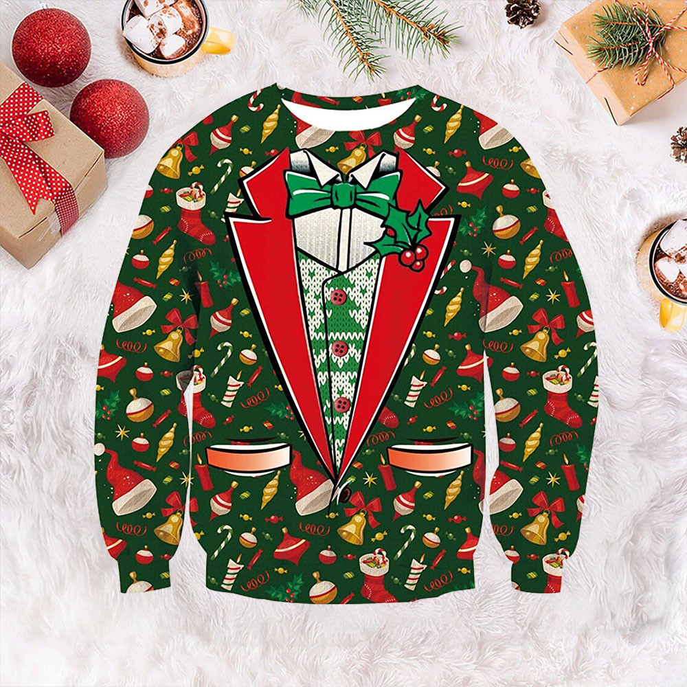 Formal Wear Ugly Christmas Sweater Xmas Holiday Clothing Gifts For Husband