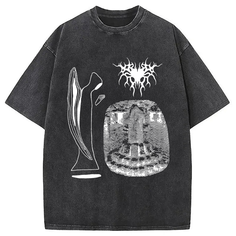 Formless Love Washed T-Shirt Classic Graphic Fashion Tee Gifts For Friends