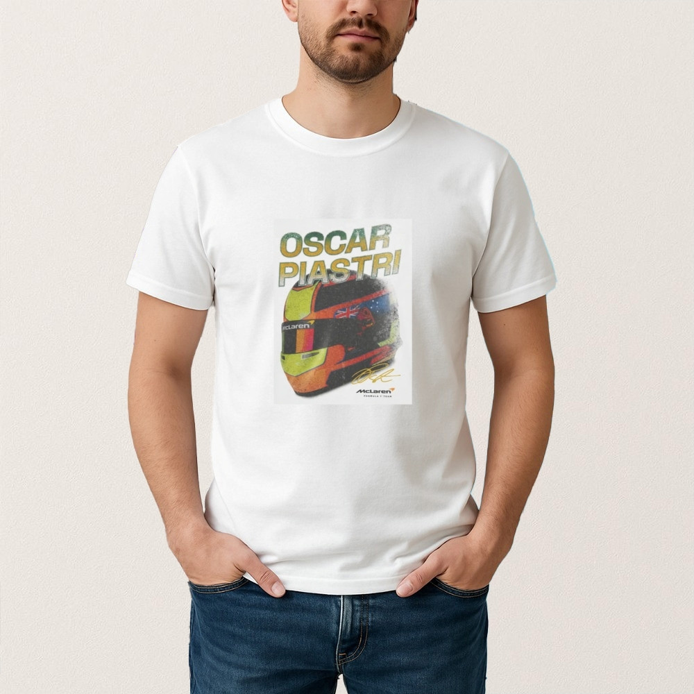 Formula 1 Oscar Piastri T-Shirt Oscar Piastri Signature Helmet Shirt Best Gift For Fans